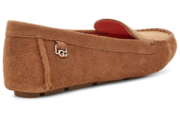(WMNS) UGG Flores Suede Loafers Shoes Brown 1099877W-CHE