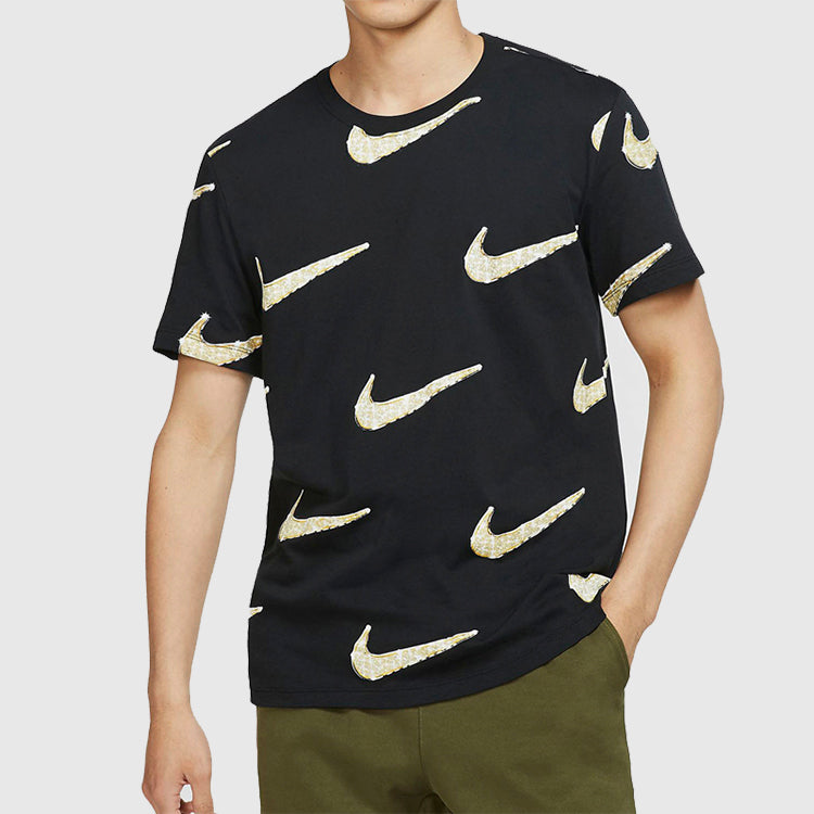 Nike Sportswear Hook Print Short Sleeve Male Black BQ0634-010