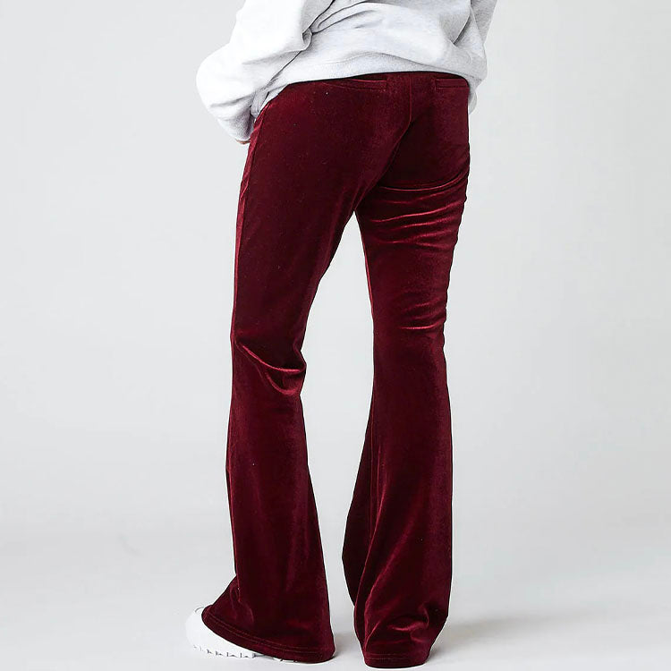 (WMNS) FILA Solid Color Casual Red Long Pants/Trousers FL3552-40