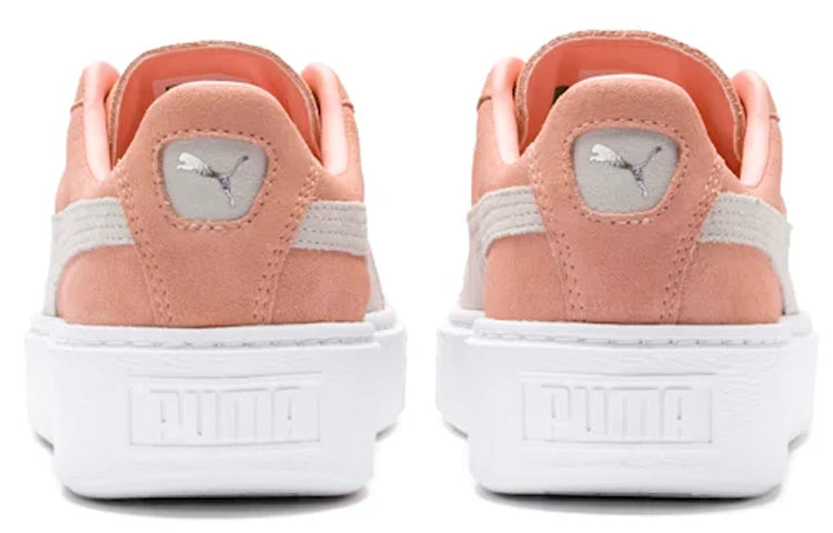 (WMNS) PUMA Suede Platform 'Orange Pink White' 362223-10