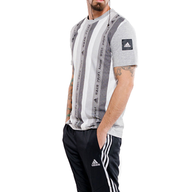 adidas Mhe Tee Gfx 2 Sports Stylish Round Neck Short Sleeve Multicolor FL4012