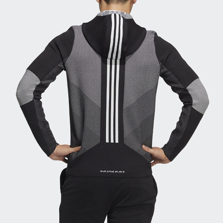 adidas Primeknit Jkt Golf Sports Hooded Jacket Black HB3591