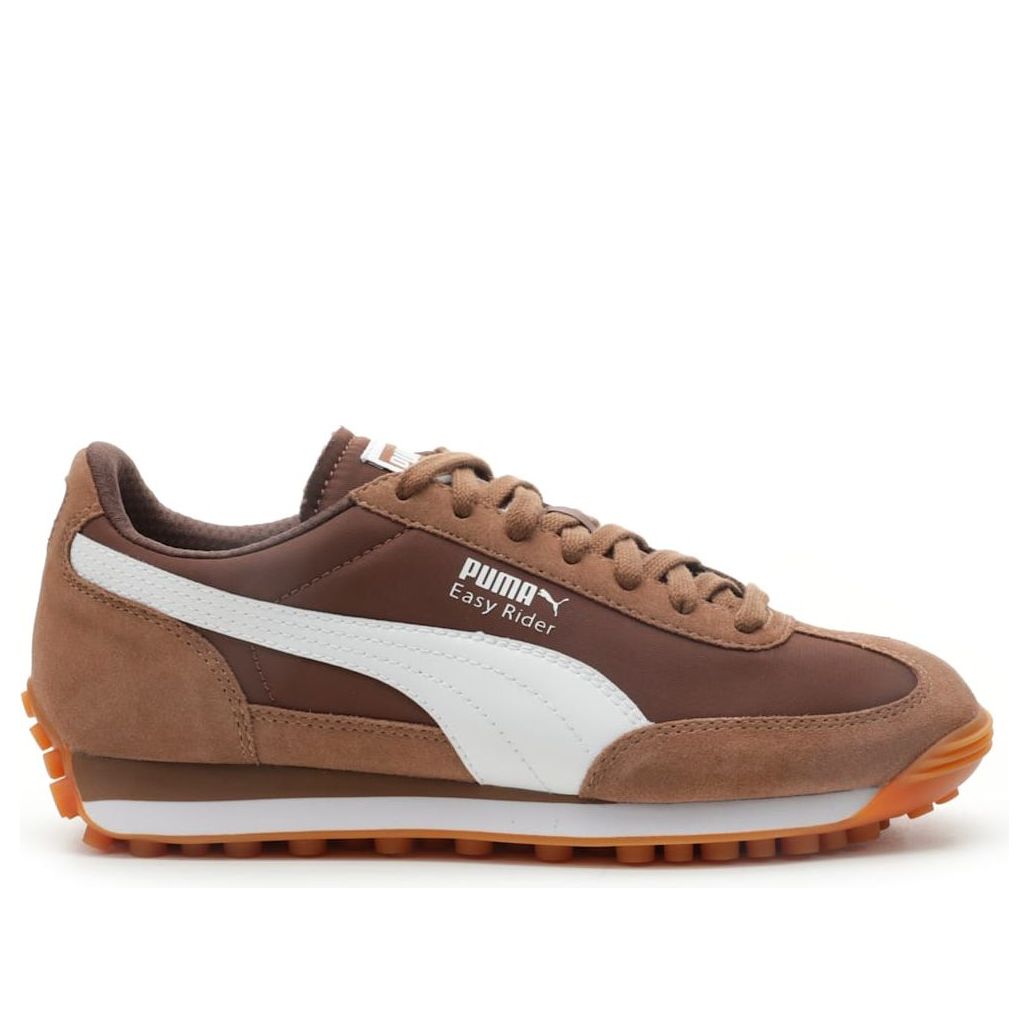 (WMNS) PUMA Easy Rider Suede & Nylon 'Haute Coffee White Espresso Brown' 400331-05