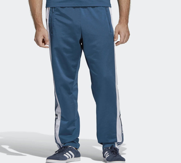 adidas originals Snap Pants Retro Sports Pants Navy Blue DV1592