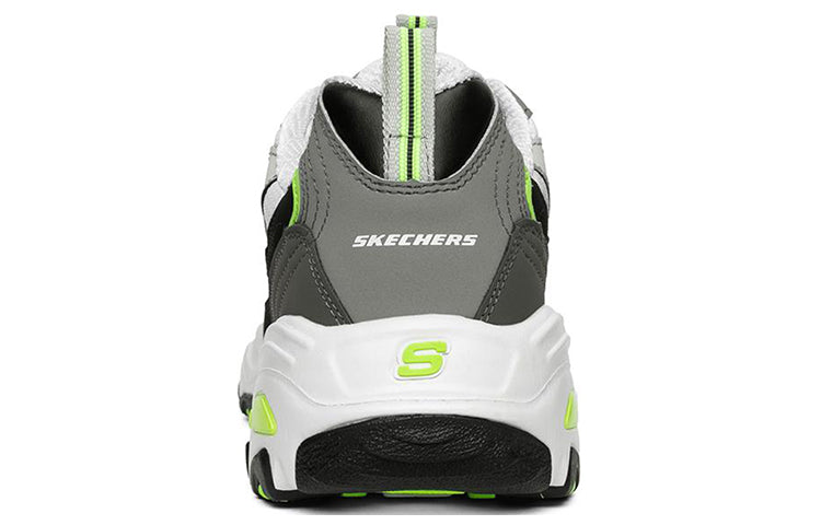 Skechers D'lites 1.0 Sport Shoes Grey/Green 52675-GYLM