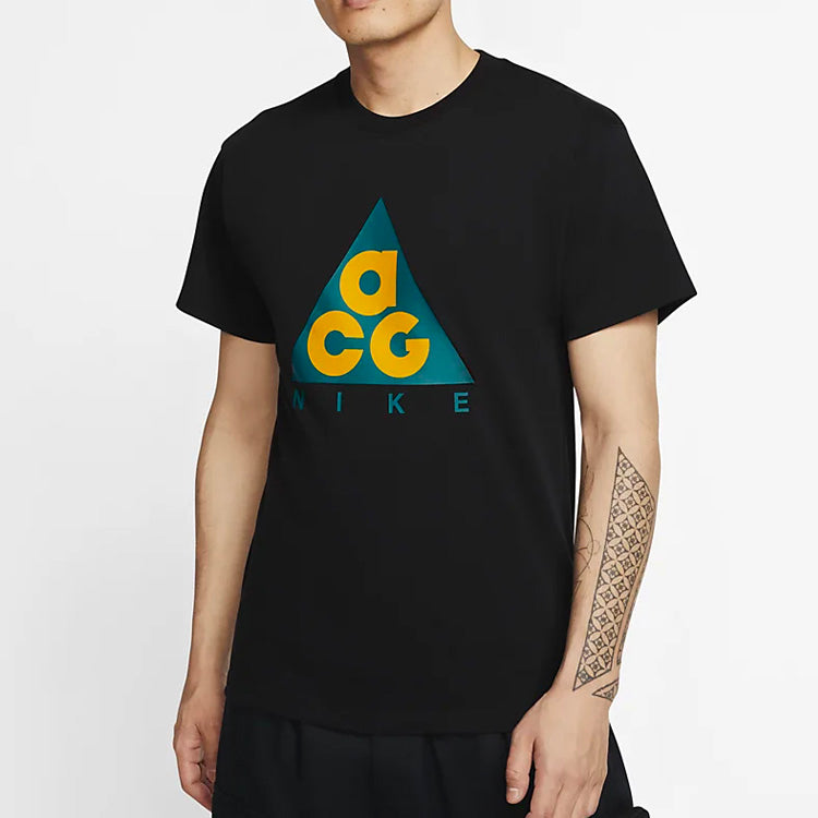 Nike Nrg Acg SS20 Logo Printing Short Sleeve Black CV1533-010