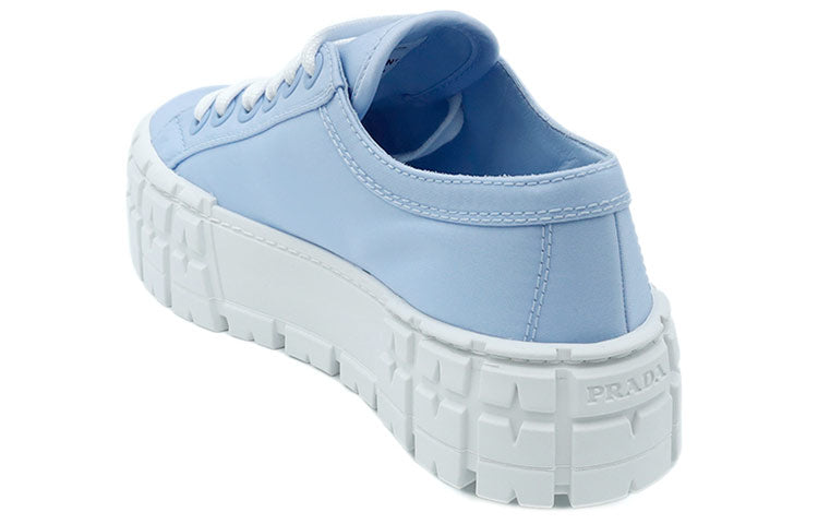 (WMNS) PRADA Double Wheel Re-nylon Gabardine Sneakers 'Blue' 1E260M_3LFX_F0076