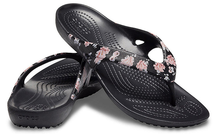 (WMNS) Crocs Kadee 2 Printed Flip Flops 'Floral Black' 205998-97J