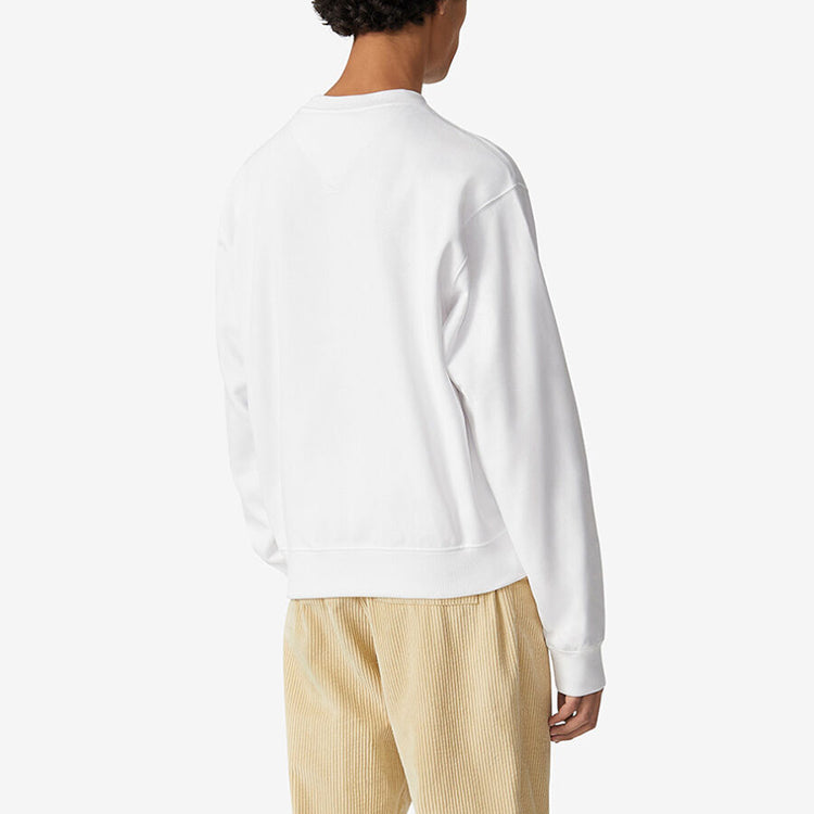 Men's KENZO FW20 Embroidered Logo Pullover White FA65SW0044MO-01