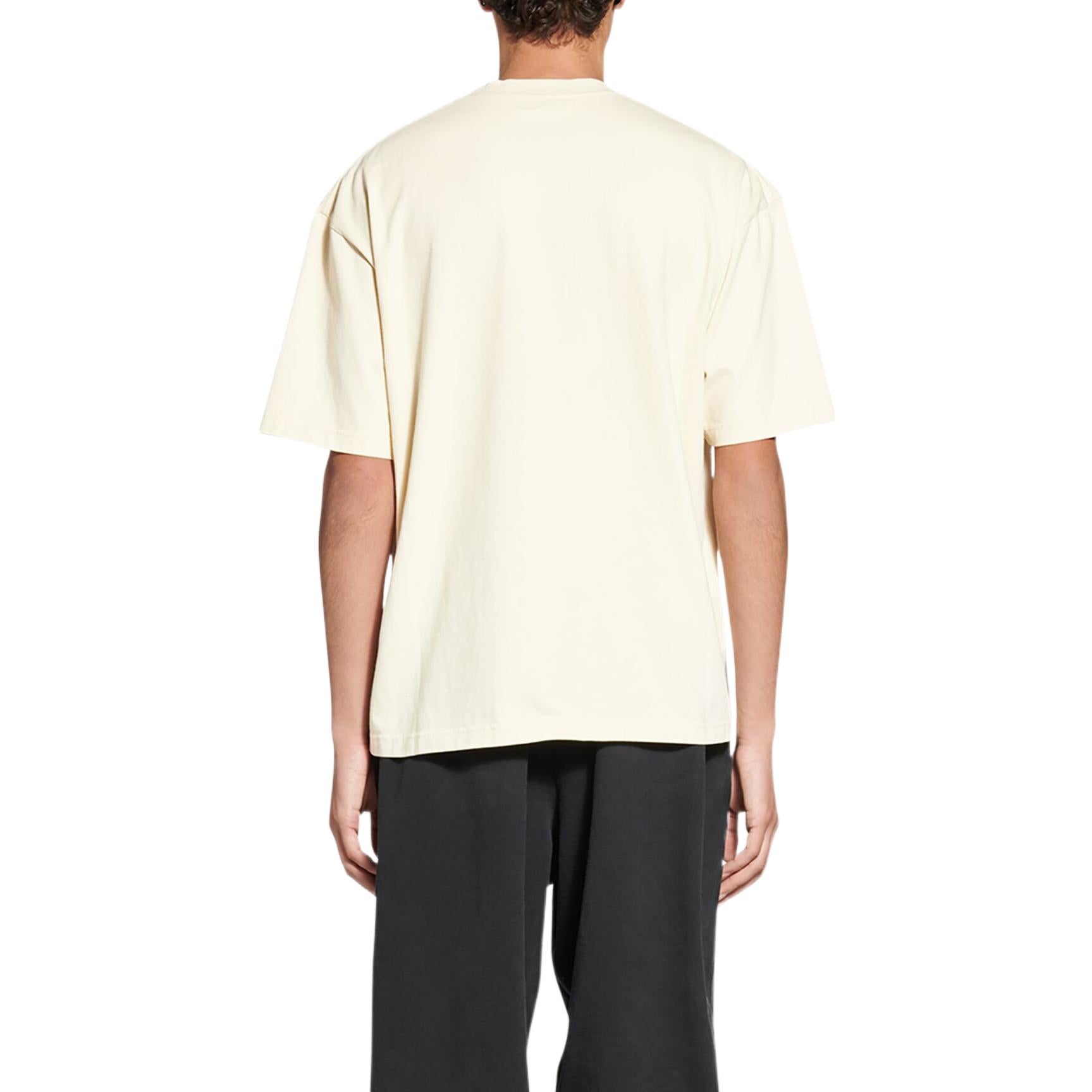 Balenciaga BB Paris Icon T-Shirt Medium Fit 'Light Beige Black' 612966TMVG79069