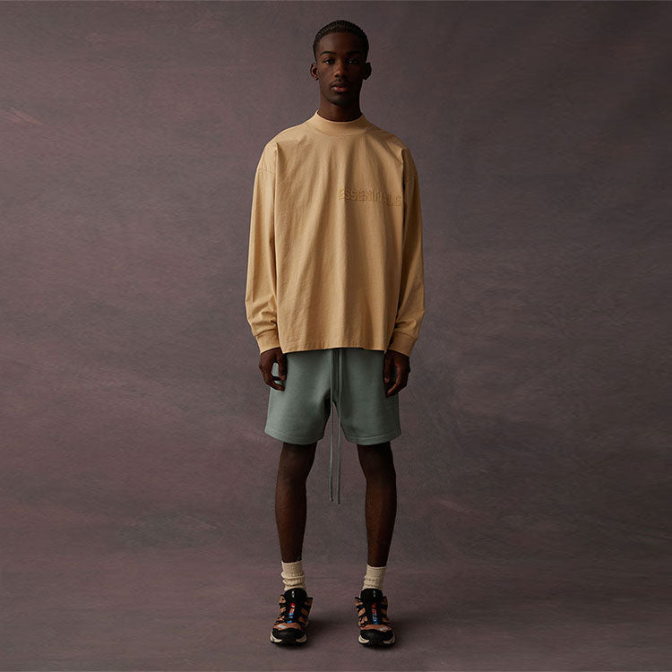 Fear of God Essentials SS23 Long Sleeve Logo Tee 'Sand' 125BT222014F