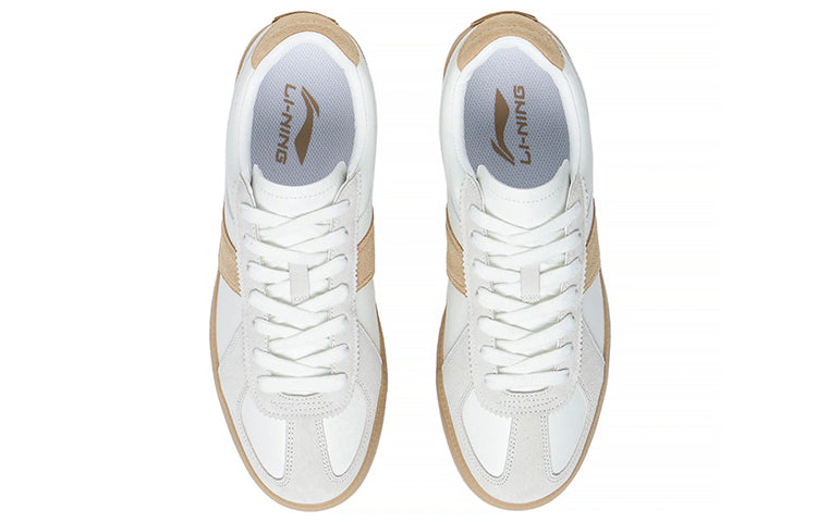 (WMNS) Li-Ning Skateboarding Low 'White Khaki' AGCS290-4