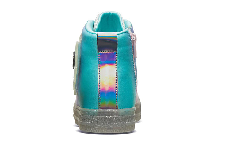 (GS) Skechers Shuffle Brights 'Silver Blue' 20168L-SMLT