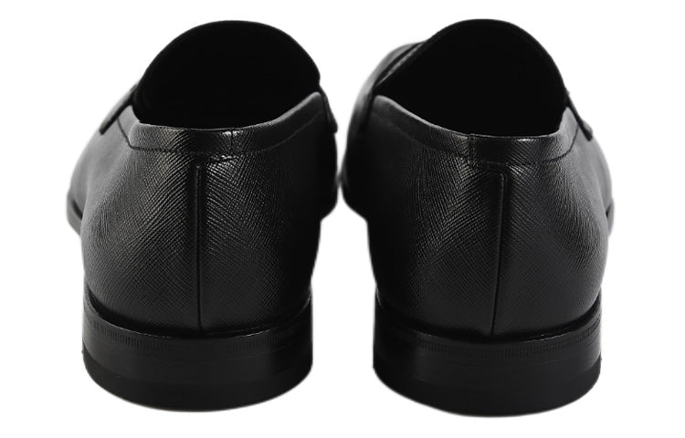 (WMNS) PRADA Saffiano Penny Loafers 'Black' 2DB178_053_F0002