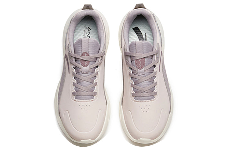 (WMNS) ANTA Running Series Sneakers Leather 'Ash Purple' 122215571-6