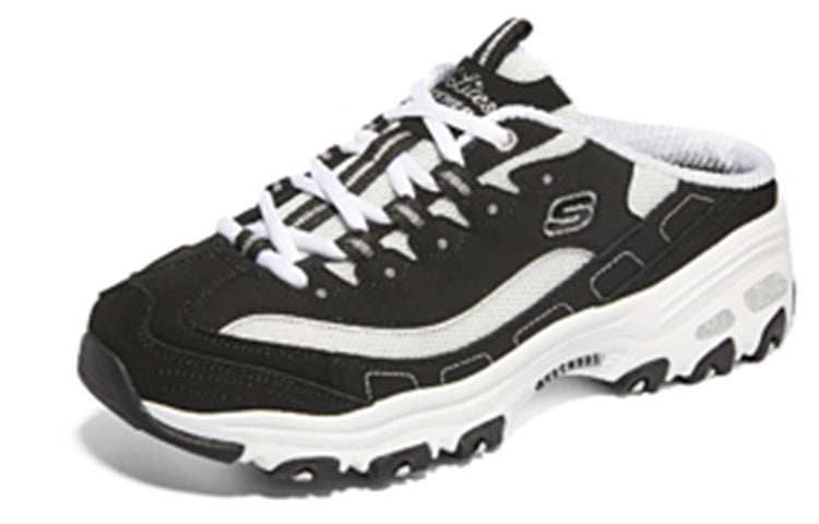 (WMNS) Skechers D'Lites 1.0 'Black White' 149787-BKW