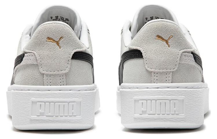 (WMNS) PUMA SuedePlatform 'White and Black' 395225-02