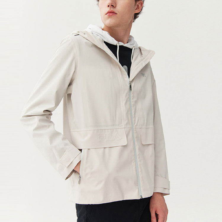 FILA Casual Woven Hooded Jacket White F11M112716F-IV