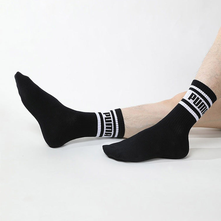 PUMA Casual Long Socks 3 Pack 'Black White' 701206530-001