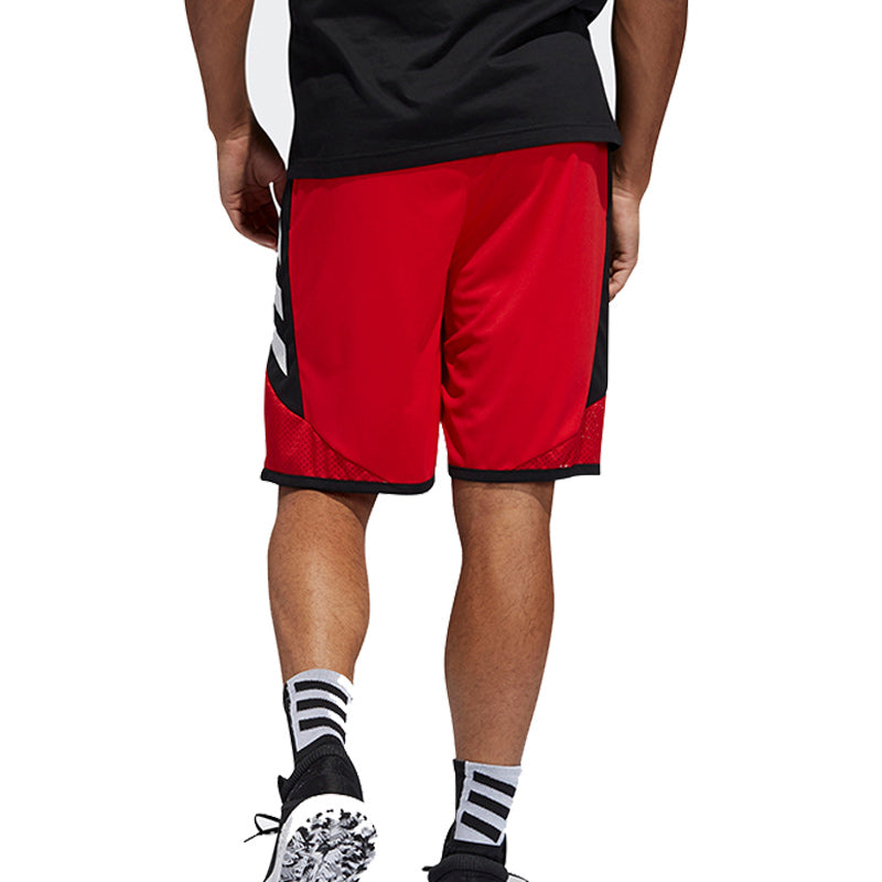 adidas Pro Madness Shr Basketball game Training Breathable Woven Shorts Red FL0928