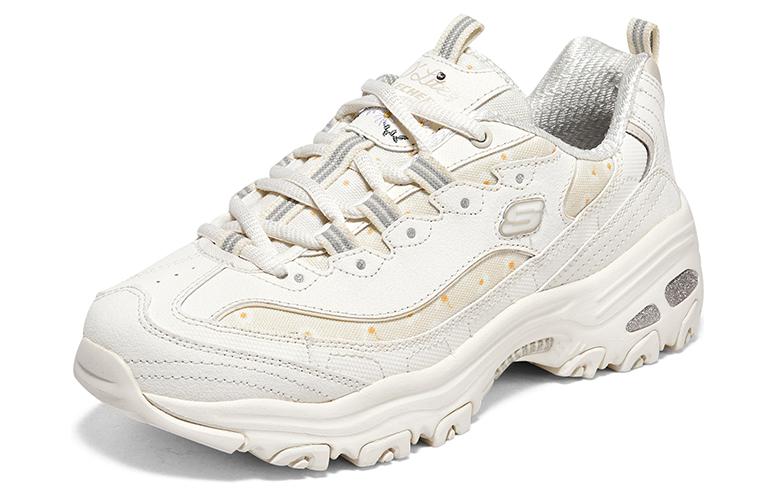 (WMNS) Skechers D'lites 1.0 Sneakers 'White' 896180-OFWT