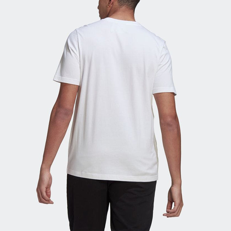 Men's adidas Alphabet Logo Camouflage Printing Round Neck Short Sleeve Japanese Version White T-Shirt HN6724
