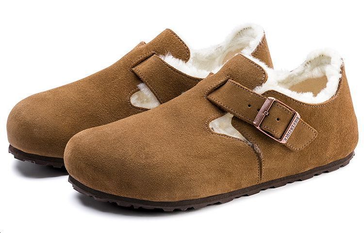 Birkenstock London Shearling Suede Leather 'Shearling Tea'' 1014962