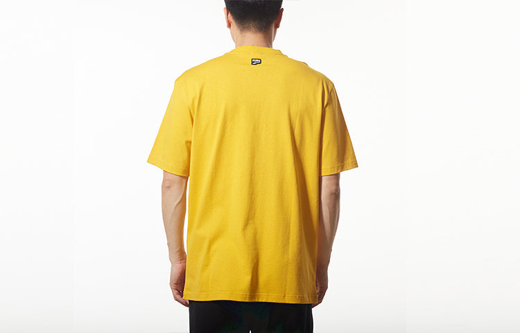 PUMA Downtown Printing Short Sleeve Yellow 596367-25