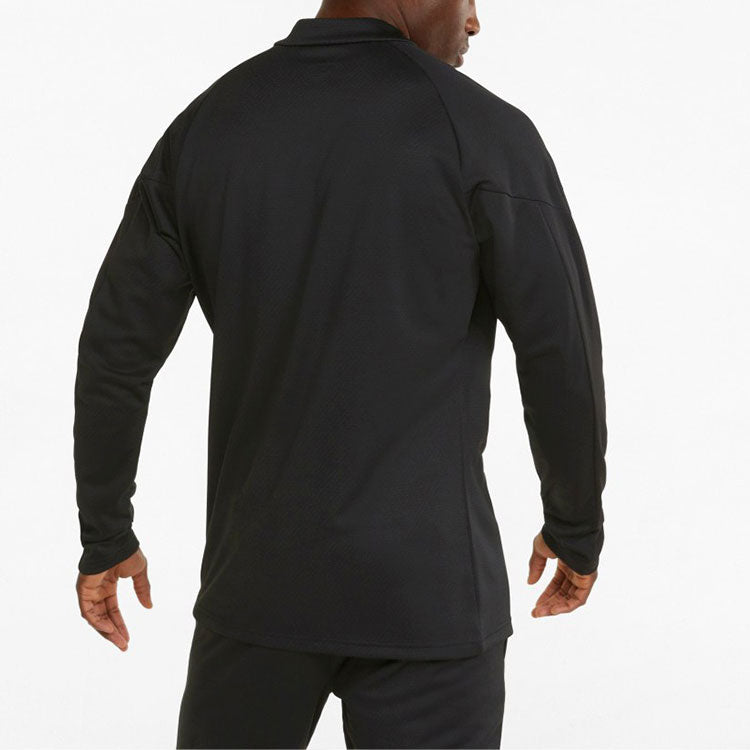 PUMA Individual FINAL 1/4 Zip Training Sweatshirt 'Black' 657950-45