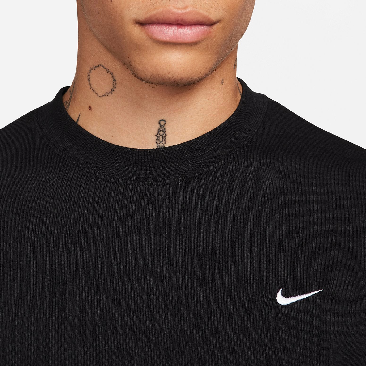 Nike Long Sleeve Solo Swoosh T-Shirt 'Black' DX0884-010