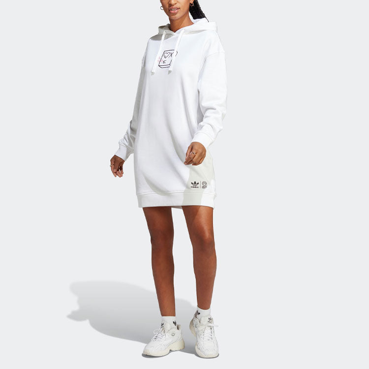 (WMNS) adidas Original ANDRE SARAIVA hooded dress 'White' HY4270