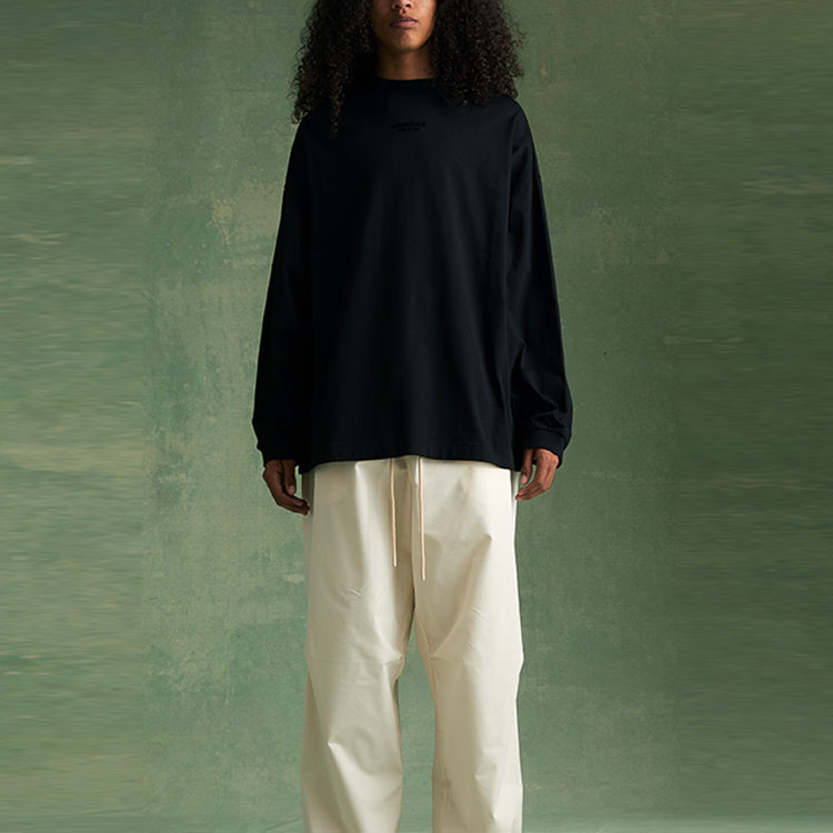 Fear of God Essentials FW23 Long Sleeve Tee 'Jet Black' 125BT232010F