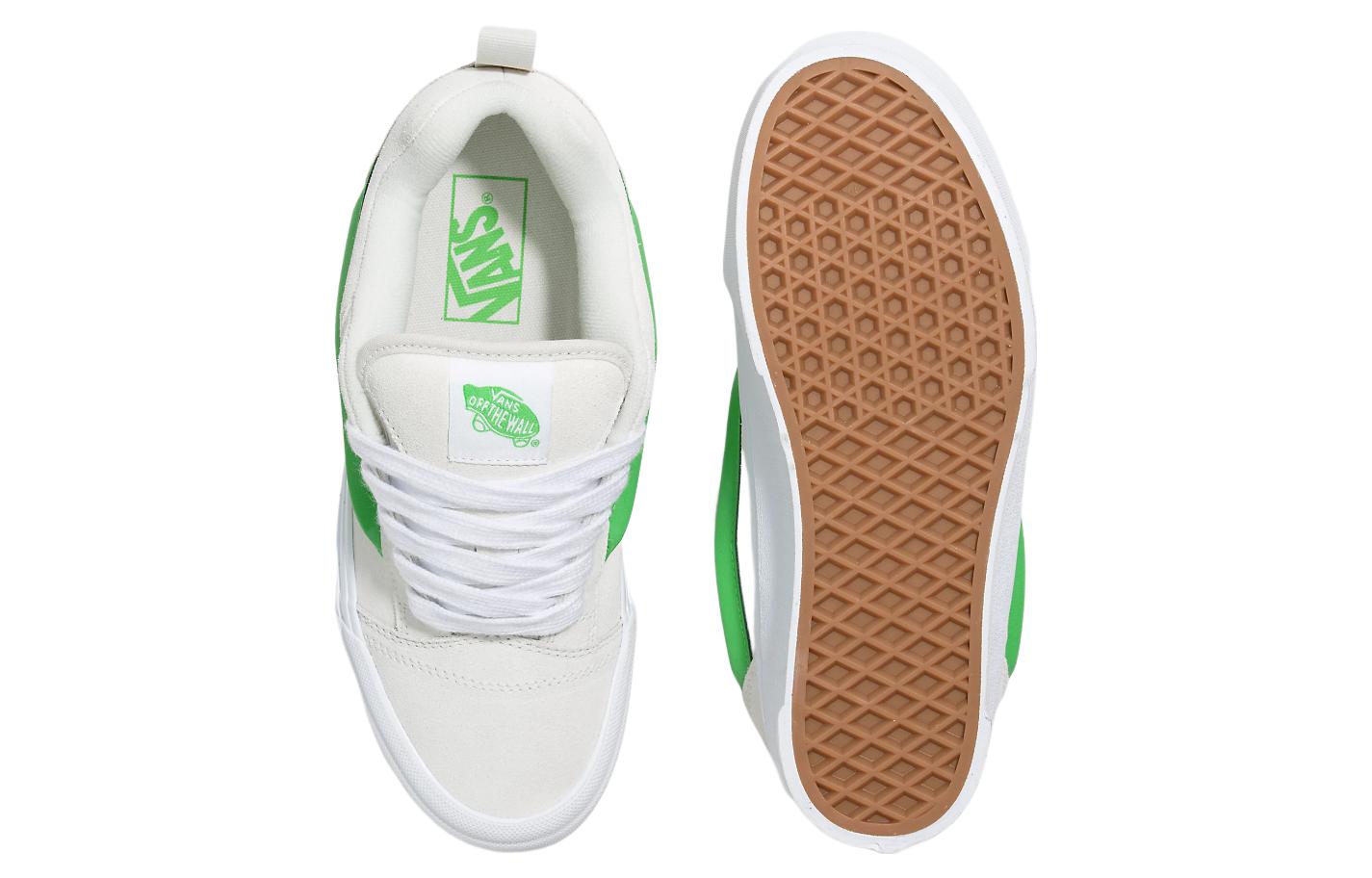 (WMNS) Vans Knu Stack Casual Platform Shoes 'White Green' VN000CP6CY9