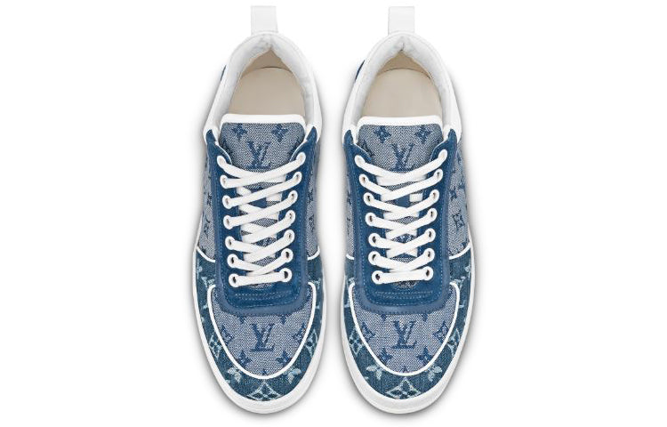 (WMNS) LOUIS VUITTON LV Boombox Monogram Sneakers Denim-Blue 1A8E3S