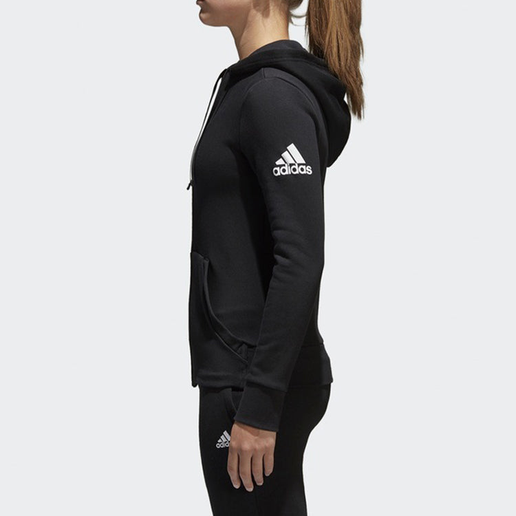(WMNS) adidas Training Series Logo Jacket Black S97085