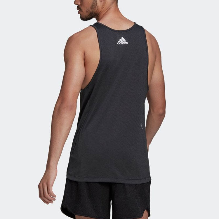 adidas Alphabet Large Logo Straight Sports Black Vest HB9192