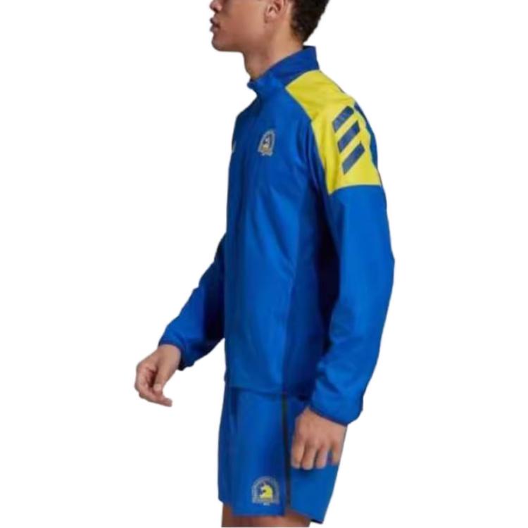 adidas 2021 Boston Marathon Windbreaker Jacket 'Blue' GQ8331