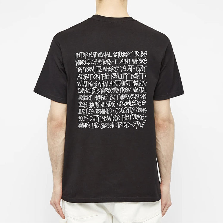 Stussy Say It Loud Tee Logo Short Sleeve Unisex Black 1904481-BLACK