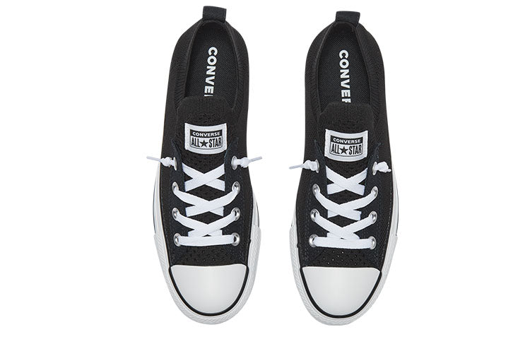 (WMNS) Converse Chuck Taylor All Star Shoreline Knit Slip Low Top Black White 565489C