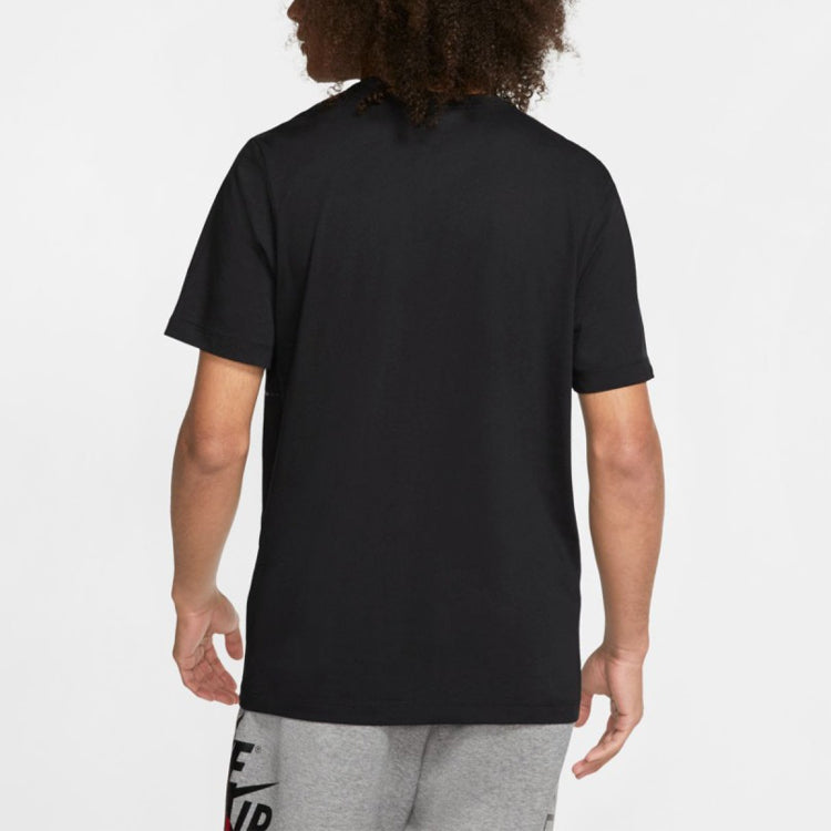Air Jordan Jumpman Classics Basketball Sports Printing Round Neck Short Sleeve Black CT6751-010