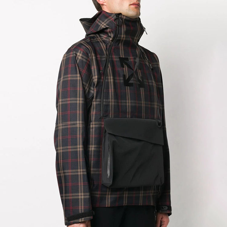 Off-White Fw20 Check-Pattern Lightweight Jacket OMKI020F20FAB0024610