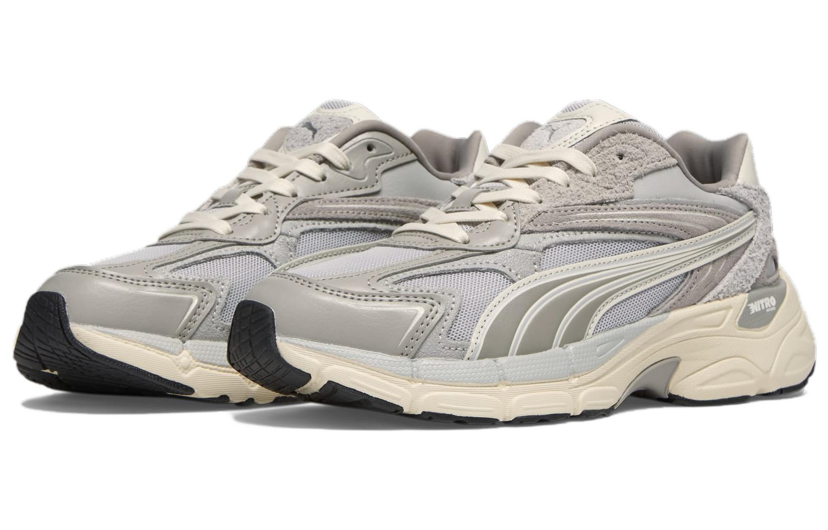 (WMNS) PUMA Teveris Nitro Tonal Sneakers 'Ash Grey Silver' 395119-01