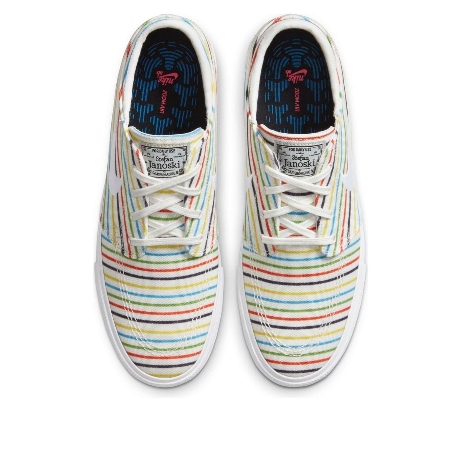 Nike Zoom Stefan Janoski Canvas RM SB 'Multi-Color Pinstripes' AQ7878-100