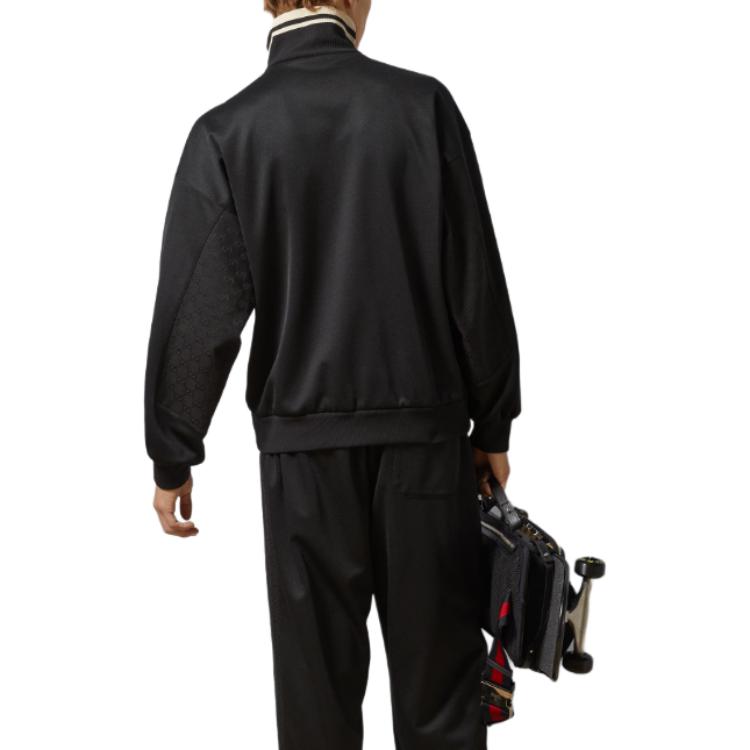 Gucci Technical Jersey Half Zip Jacket 'Black' 768614-XJF4A-1043