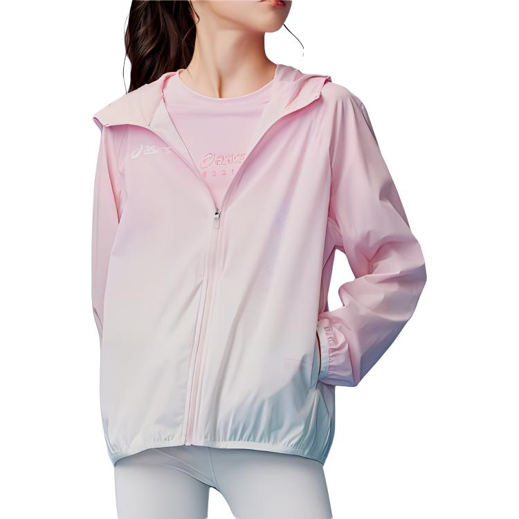 (GS) ASICS Hooded Jacket 'Pink White' 332241053058-0620
