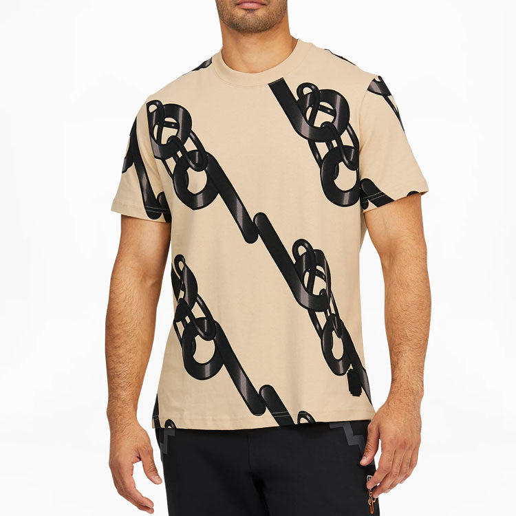 Men's PUMA x PRONOUNCE Unisex Graphic Tee Crossover Chain Printing Athleisure Casual Sports Short Sleeve Khaki 532151-20