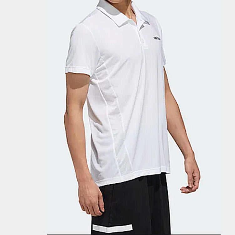 adidas Training Sports Short Sleeve Polo Shirt White FL0332