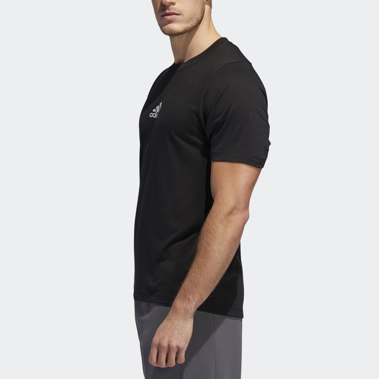 adidas Training Sports Round Neck Short Sleeve Black ED8320