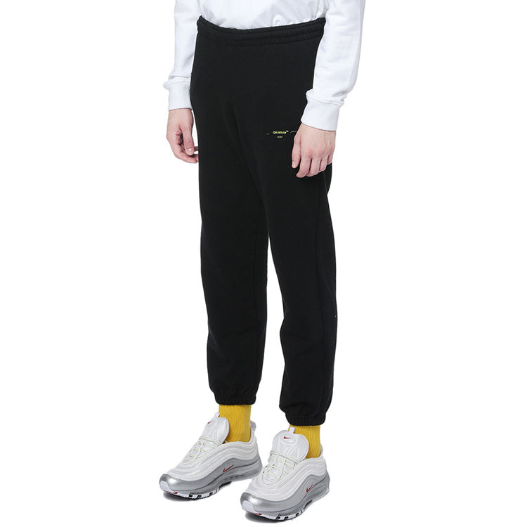 Men's Off-White Arrow Pattern Bundle Feet Sports Pants/Trousers/Joggers Black OFWPT261000MDBKR