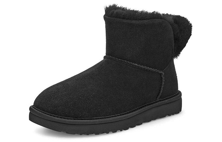 (WMNS) UGG Classic Bling Mini Fleece Lined Pure Black 1105364-BLK